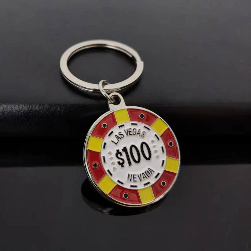 Al por mayor 10pcs de aleación de zinc Las Vegas Keychain